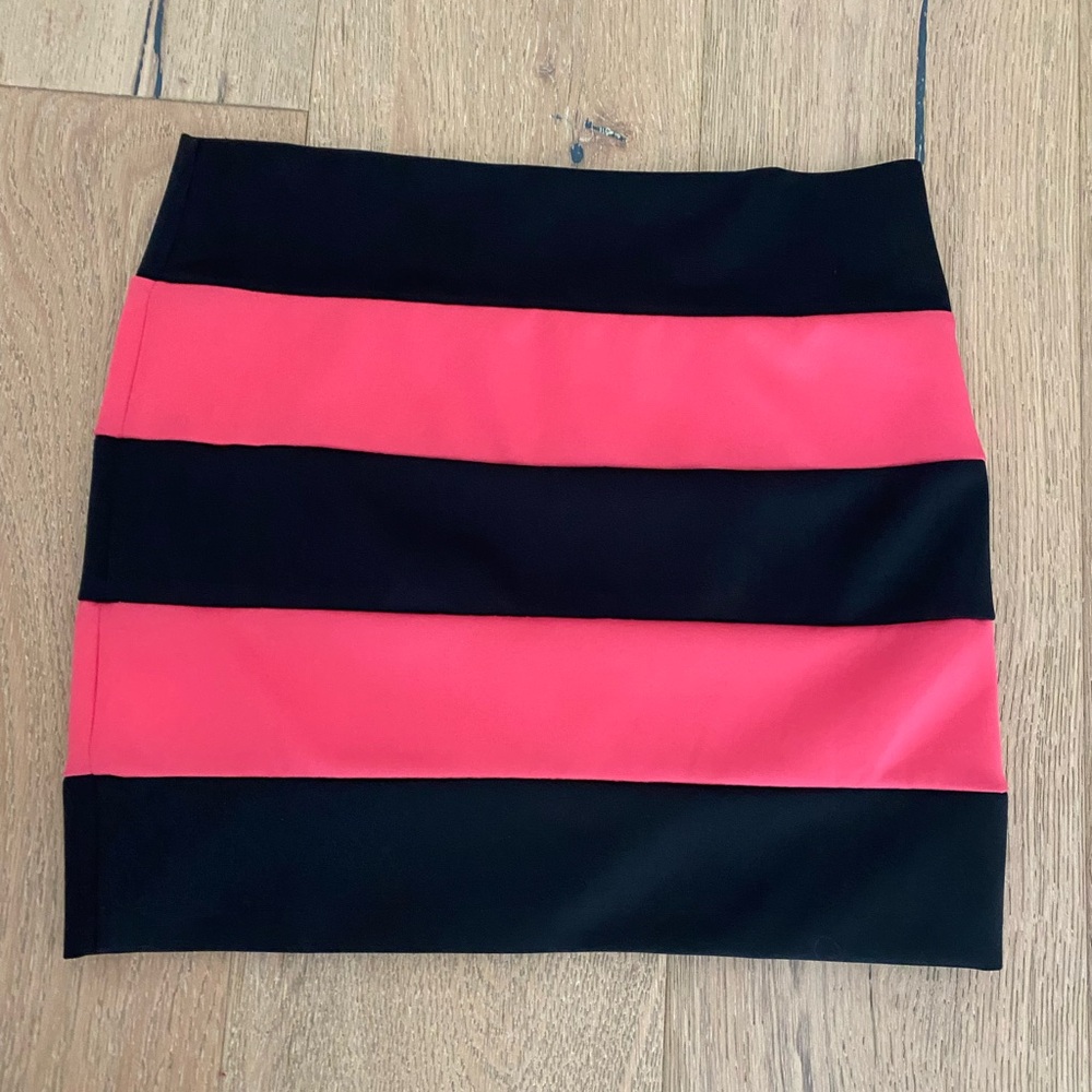 Pink and black skirt size small